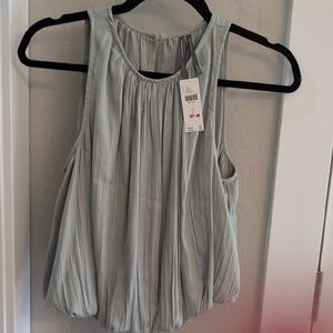 Anthropologie Sleeveless Green Top